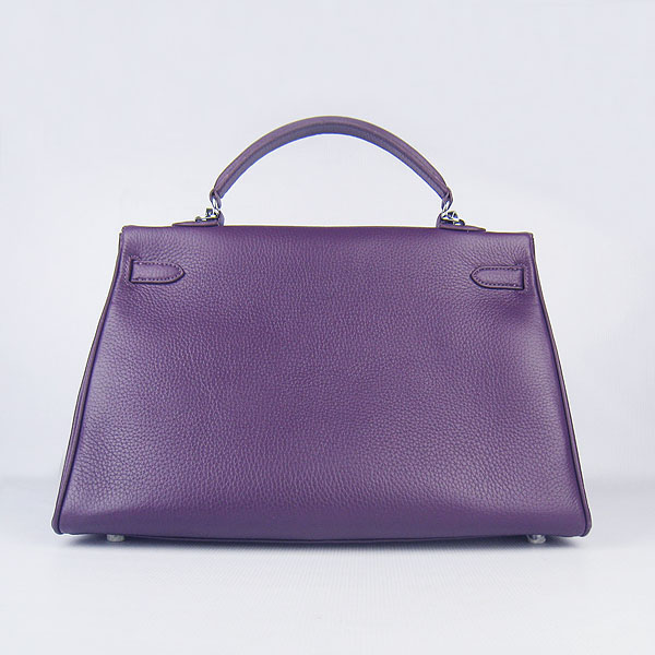 High Quality Hermes Kelly 35cm Togo Leather Bag Purple 6308 - Click Image to Close